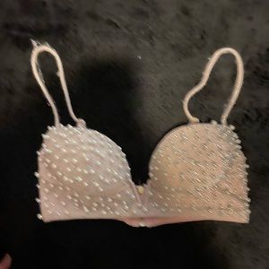 Oh Polly Sparkle Pearl Bustier Top